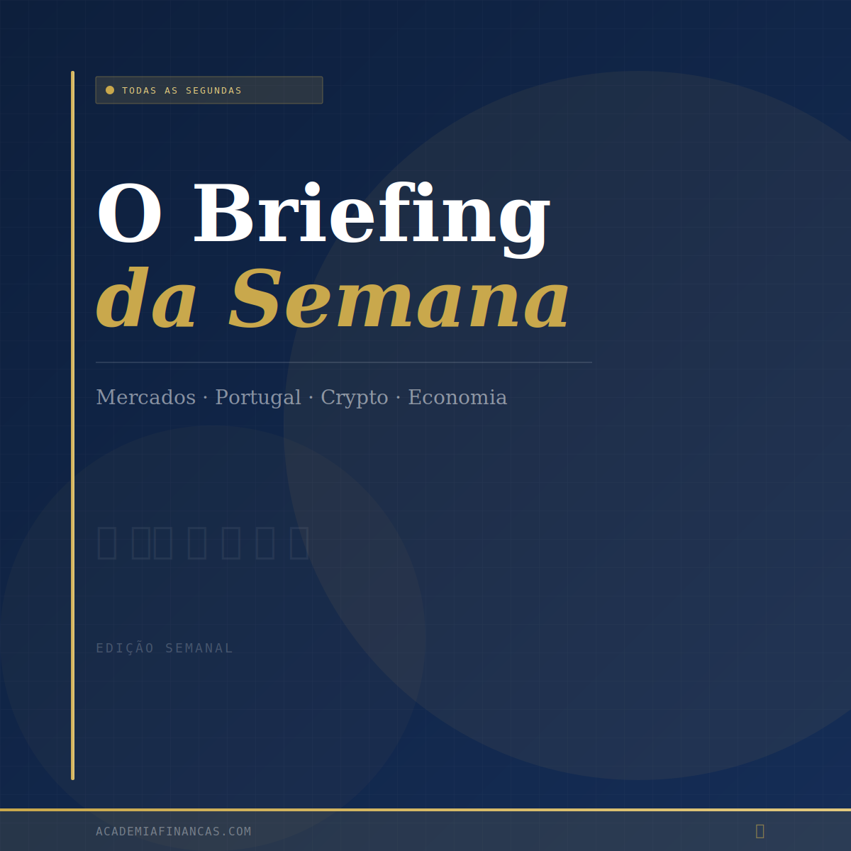 Briefing da Semana — Academia das Finanças