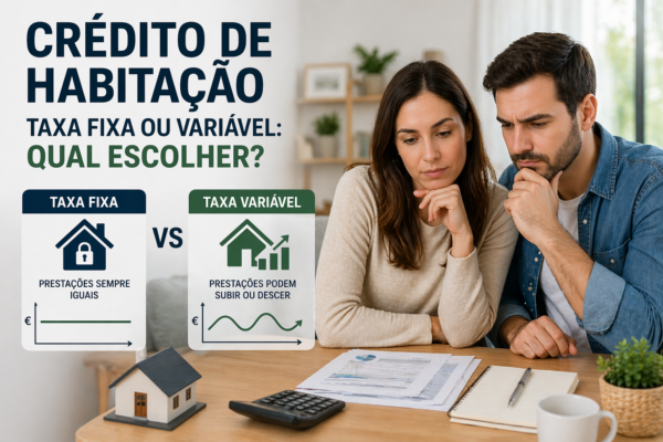Crédito Habitação Taxa Fixa ou Variável em 2026 em Portugal
