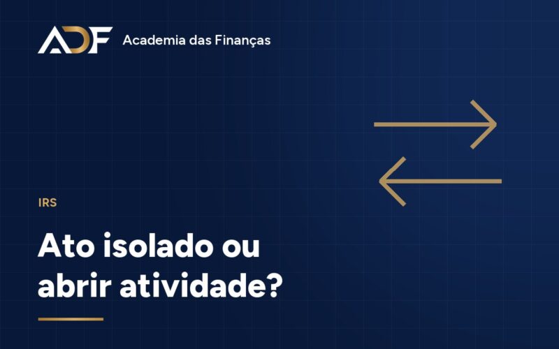 Ato isolado ou abrir atividade?
